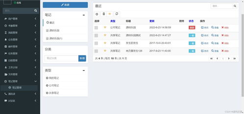 基于ssm springboot mysql bootstrap的oa在線辦公自動化管理系統